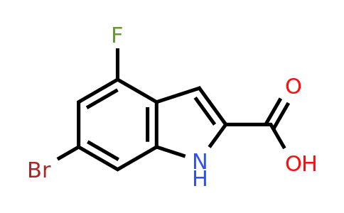 383132-69-2 | 6-Bromo-4-fluoro-1h-indole-2-carboxylic acid