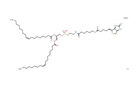 384835-51-2 | Sodium N-(6-((2-((((R)-2,3-bis(oleoyloxy)propoxy)(hydroxy)phosphoryl)oxy)ethyl)amino)-6-oxohexyl)-5-((3aS,4S,6aR)-2-oxohexahydro-1H-thieno[3,4-d]imidazol-4-yl)pentanimidate