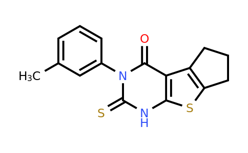 385418-27-9 | 2-Thioxo-3-(m-tolyl)-1,2,3,5,6,7-hexahydro-4h-cyclopenta[4,5]thieno[2,3-d]pyrimidin-4-one