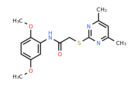 386765-86-2 | n-(2,5-Dimethoxyphenyl)-2-((4,6-dimethylpyrimidin-2-yl)thio)acetamide