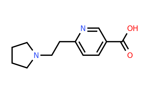 387350-41-6 | 6-(2-(Pyrrolidin-1-yl)ethyl)nicotinic acid