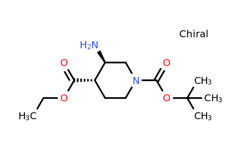 388108-74-5 | O1-tert-butyl O4-ethyl (3R,4S)-3-aminopiperidine-1,4-dicarboxylate