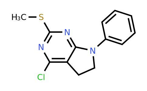 388572-68-7 | 4-Chloro-2-(methylthio)-7-phenyl-6,7-dihydro-5H-pyrrolo[2,3-d]pyrimidine