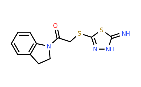 389073-57-8 | 2-((5-Imino-4,5-dihydro-1,3,4-thiadiazol-2-yl)thio)-1-(indolin-1-yl)ethan-1-one
