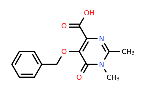 389130-68-1 | 5-(Benzyloxy)-1,2-dimethyl-6-oxo-1,6-dihydropyrimidine-4-carboxylic acid