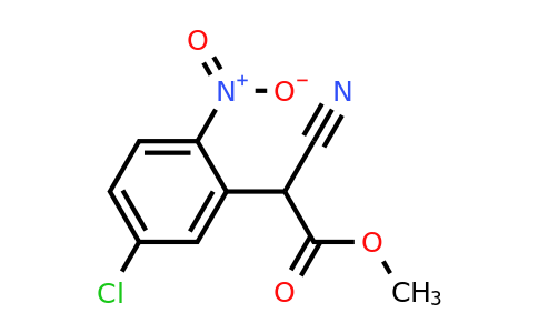 389571-34-0 | Methyl 2-(5-chloro-2-nitrophenyl)-2-cyanoacetate