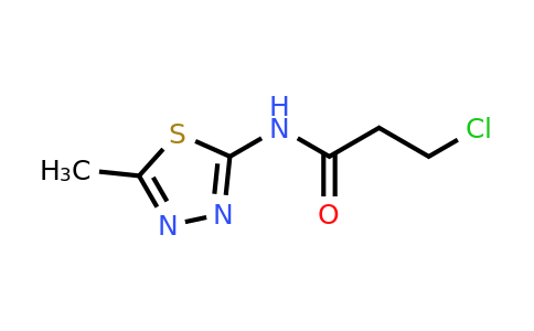 391863-95-9 | 3-Chloro-N-(5-methyl-1,3,4-thiadiazol-2-yl)propanamide
