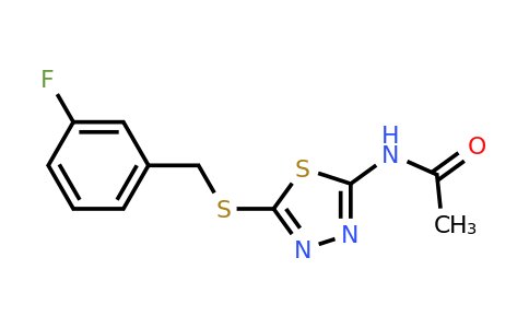392303-16-1 | N-(5-((3-fluorobenzyl)thio)-1,3,4-thiadiazol-2-yl)acetamide