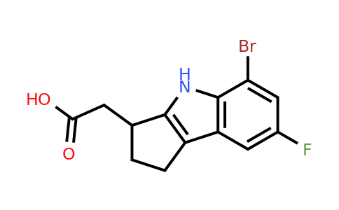393509-23-4 | 2-(5-Bromo-7-fluoro-1,2,3,4-tetrahydrocyclopenta[b]indol-3-yl)acetic acid