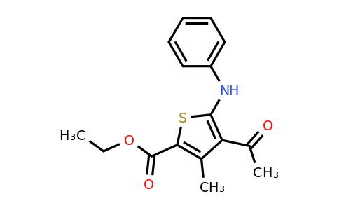 393802-93-2 | Ethyl 4-acetyl-3-methyl-5-(phenylamino)thiophene-2-carboxylate