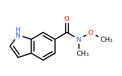 394653-94-2 | N-methoxy-N-methyl-1H-indole-6-carboxamide