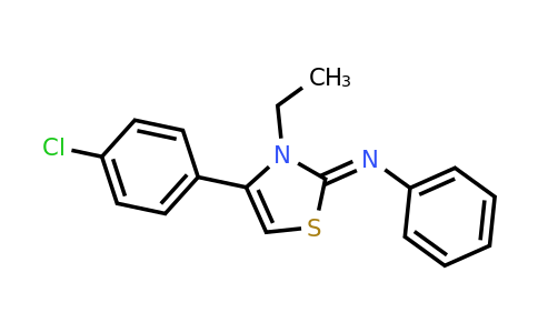 398471-60-8 | (Z)-4-(4-Chlorophenyl)-3-ethyl-N-phenylthiazol-2(3H)-imine
