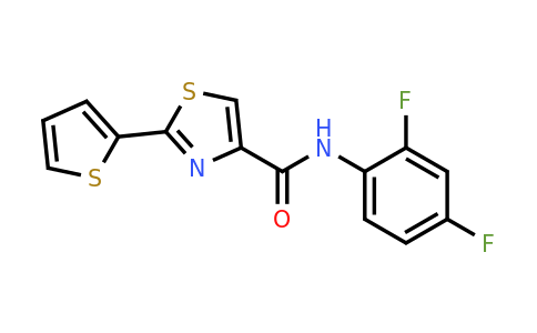 400080-69-5 | n-(2,4-Difluorophenyl)-2-(thiophen-2-yl)thiazole-4-carboxamide