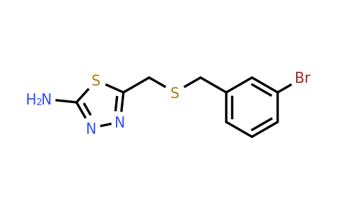 400739-75-5 | 5-(((3-Bromobenzyl)thio)methyl)-1,3,4-thiadiazol-2-amine
