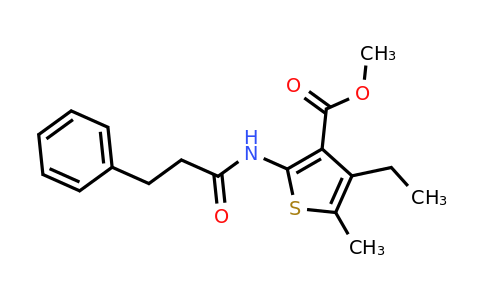 418785-71-4 | Methyl 4-ethyl-5-methyl-2-(3-phenylpropanamido)thiophene-3-carboxylate