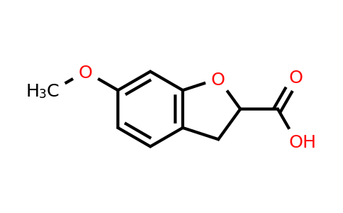 41910-91-2 | 6-Methoxy-2,3-dihydrobenzofuran-2-carboxylic acid
