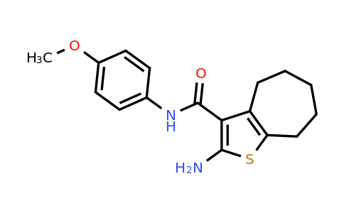 419546-08-0 | 2-Amino-N-(4-methoxyphenyl)-5,6,7,8-tetrahydro-4H-cyclohepta[b]thiophene-3-carboxamide