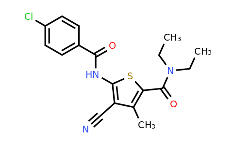 419558-74-0 | 5-(4-Chlorobenzamido)-4-cyano-N,N-diethyl-3-methylthiophene-2-carboxamide