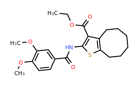 419559-87-8 | Ethyl 2-(3,4-dimethoxybenzamido)-4,5,6,7,8,9-hexahydrocycloocta[b]thiophene-3-carboxylate