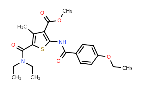 420089-60-7 | Methyl 5-(diethylcarbamoyl)-2-(4-ethoxybenzamido)-4-methylthiophene-3-carboxylate