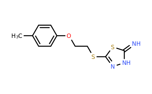 420825-84-9 | 5-((2-(P-tolyloxy)ethyl)thio)-1,3,4-thiadiazol-2(3h)-imine
