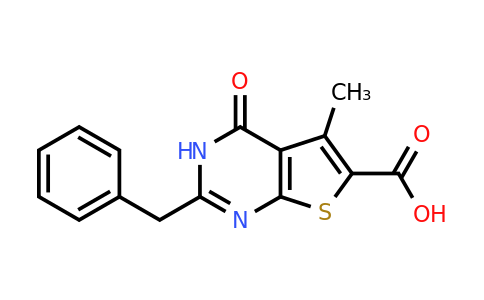 421562-28-9 | 2-Benzyl-5-methyl-4-oxo-3h,4h-thieno[2,3-d]pyrimidine-6-carboxylic acid