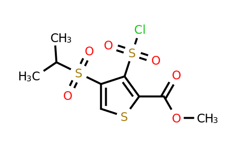 423768-47-2 | Methyl 3-(chlorosulfonyl)-4-(isopropylsulfonyl)thiophene-2-carboxylate