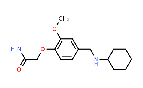 2-(4-((Cyclohexylamino)methyl)-2-methoxyphenoxy)acetamide