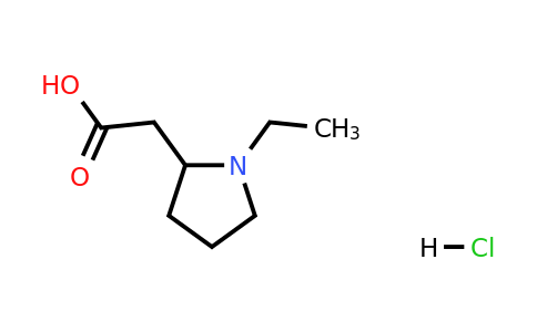 2-(1-Ethylpyrrolidin-2-yl)acetic acid hydrochloride