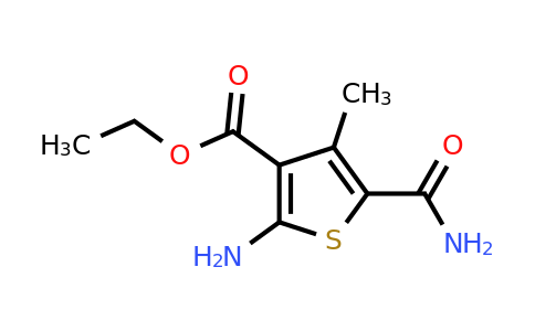43028-63-3 | Ethyl 2-amino-5-carbamoyl-4-methylthiophene-3-carboxylate