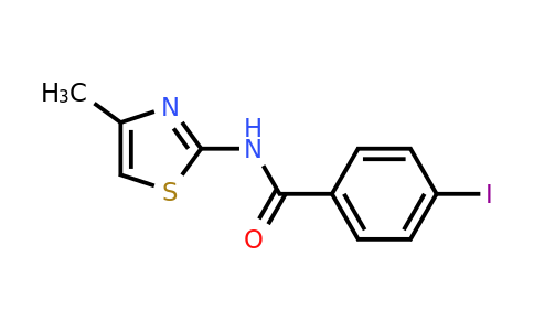 430443-19-9 | 4-Iodo-N-(4-methylthiazol-2-yl)benzamide