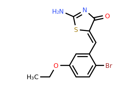 2-Amino-5-(2-bromo-5-ethoxybenzylidene)thiazol-4(5H)-one