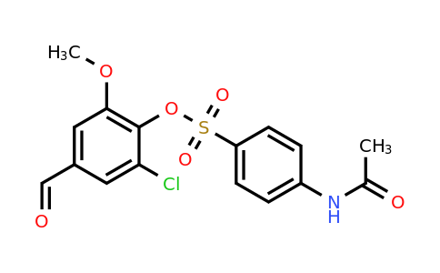 2-Chloro-4-formyl-6-methoxyphenyl 4-acetamidobenzenesulfonate