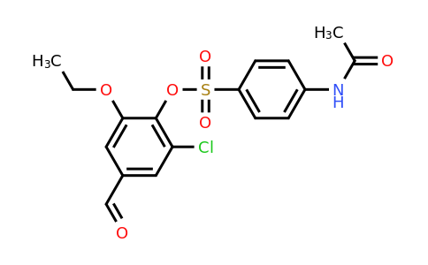 432012-07-2 | 2-Chloro-6-ethoxy-4-formylphenyl 4-acetamidobenzenesulfonate