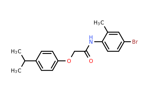 432496-28-1 | N-(4-bromo-2-methylphenyl)-2-(4-isopropylphenoxy)acetamide