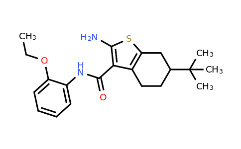433240-80-3 | 2-Amino-6-(tert-butyl)-N-(2-ethoxyphenyl)-4,5,6,7-tetrahydrobenzo[b]thiophene-3-carboxamide