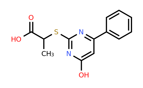 433247-56-4 | 2-((4-Hydroxy-6-phenylpyrimidin-2-yl)thio)propanoic acid