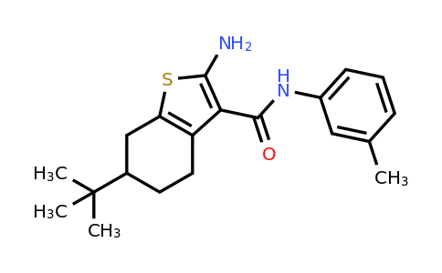 433247-78-0 | 2-Amino-6-(tert-butyl)-N-(m-tolyl)-4,5,6,7-tetrahydrobenzo[b]thiophene-3-carboxamide