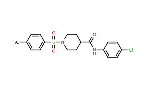 N-(4-chlorophenyl)-1-tosylpiperidine-4-carboxamide