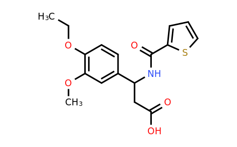 436087-15-9 | 3-(4-Ethoxy-3-methoxyphenyl)-3-(thiophene-2-carboxamido)propanoic acid