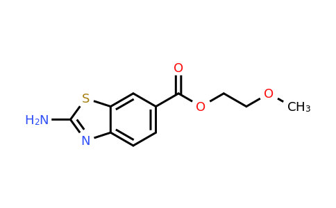 436088-66-3 | 2-Methoxyethyl 2-aminobenzo[d]thiazole-6-carboxylate