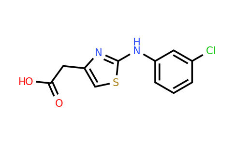 436094-79-0 | 2-(2-((3-Chlorophenyl)amino)thiazol-4-yl)acetic acid