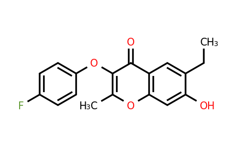 438018-47-4 | 6-Ethyl-3-(4-fluorophenoxy)-7-hydroxy-2-methyl-4h-chromen-4-one
