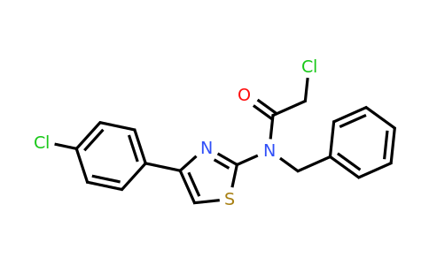 438030-23-0 | N-Benzyl-2-chloro-N-[4-(4-chlorophenyl)-1,3-thiazol-2-yl]acetamide