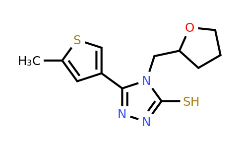 438228-02-5 | 5-(5-Methylthiophen-3-yl)-4-((tetrahydrofuran-2-yl)methyl)-4H-1,2,4-triazole-3-thiol