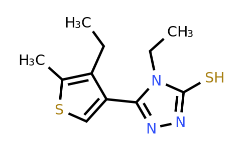 438228-34-3 | 4-Ethyl-5-(4-ethyl-5-methylthiophen-3-yl)-4H-1,2,4-triazole-3-thiol