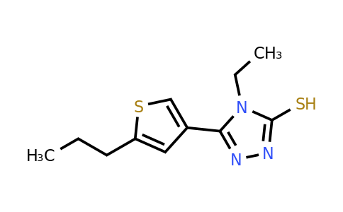 438230-64-9 | 4-Ethyl-5-(5-propylthiophen-3-yl)-4H-1,2,4-triazole-3-thiol