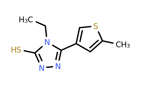 438230-66-1 | 4-Ethyl-5-(5-methylthiophen-3-yl)-4H-1,2,4-triazole-3-thiol