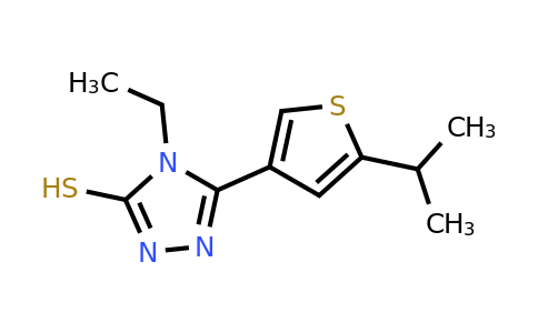 438230-75-2 | 4-Ethyl-5-(5-isopropylthiophen-3-yl)-4H-1,2,4-triazole-3-thiol