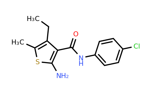 438231-19-7 | 2-Amino-N-(4-chlorophenyl)-4-ethyl-5-methylthiophene-3-carboxamide